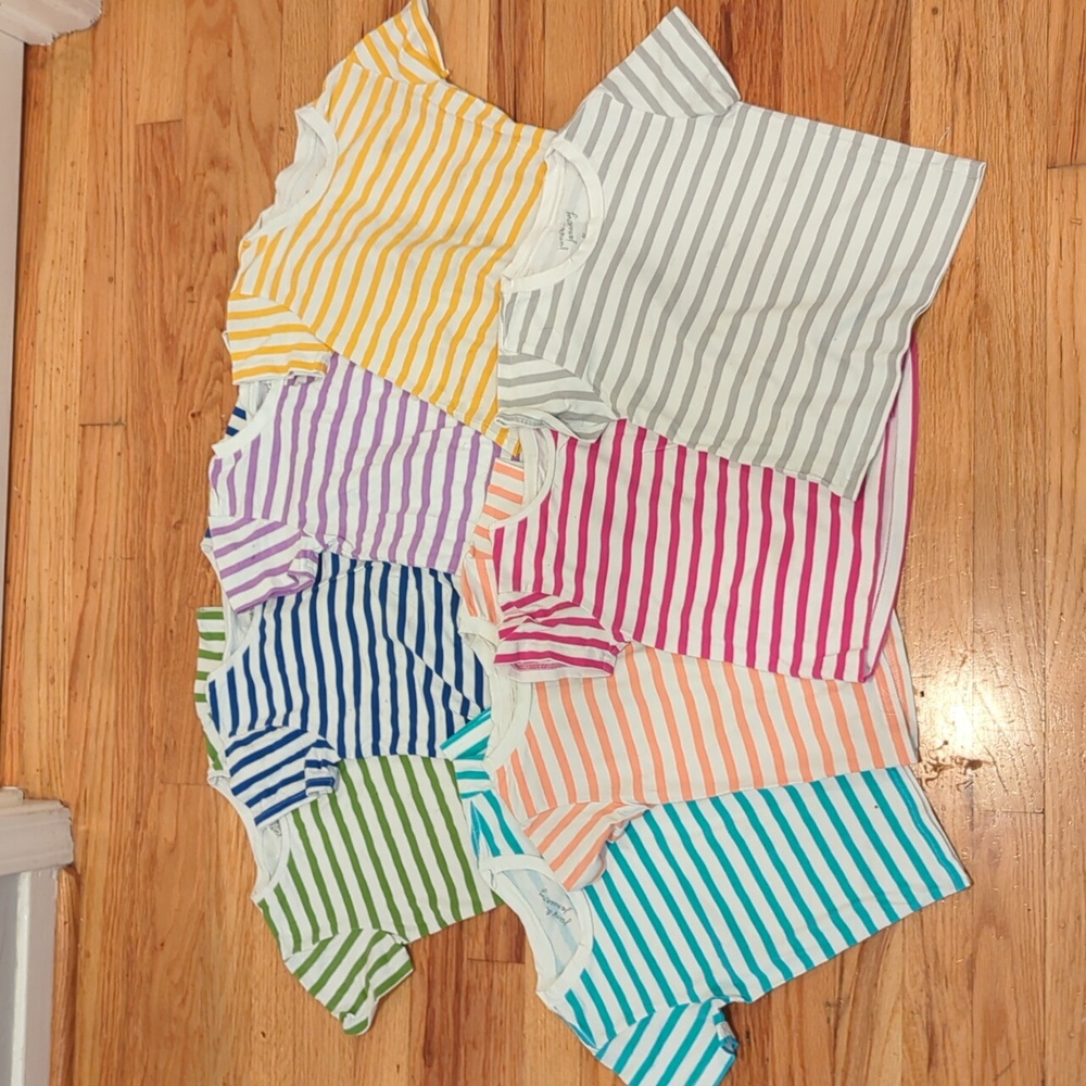 June and January 4T Bundle Stripe Short Sleeve Tees